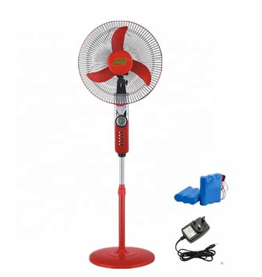 16 polegadas fã da bateria de lítio de 18 polegadas, fã recarregável do suporte com luz & carregador do Usb